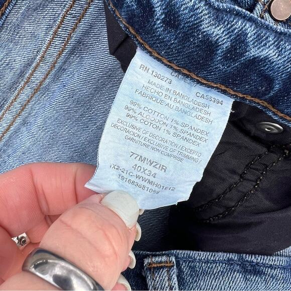 Wrangler 40x34 Retro Slim Boot Blue Denim Jeans 77MWZIR - Picture 5 of 5